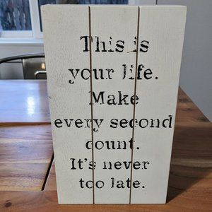 Small Wooden Wall Sign